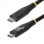 StarTech.com 2 m (6 pėd.) USB4 laidas, 20 Gbps, USB-IF sertifikuotas USB-C laidas, 240 W PD EPR, 4K 120 Hz DP 1.4, TPE apvalkalas, juodas USB-C laidas