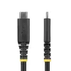 StarTech.com 2 m (6 pėd.) USB4 laidas, 20 Gbps, USB-IF sertifikuotas USB-C laidas, 240 W PD EPR, 4K 120 Hz DP 1.4, TPE apvalkalas, juodas USB-C laidas