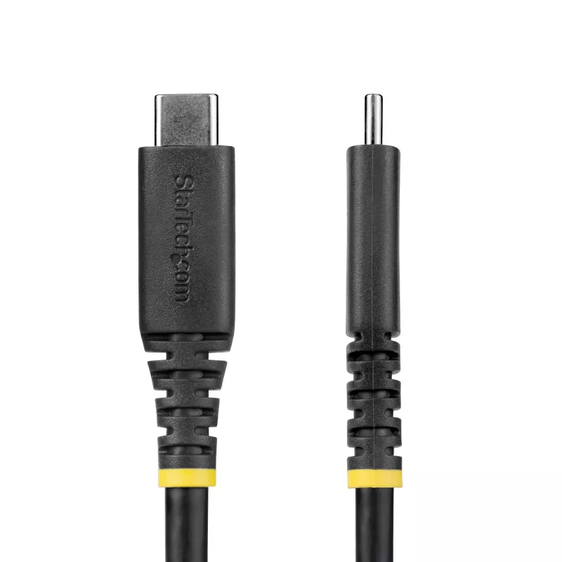 StarTech.com 2 m (6 pėd.) USB4 laidas, 20 Gbps, USB-IF sertifikuotas USB-C laidas, 240 W PD EPR, 4K 120 Hz DP 1.4, TPE apvalkalas, juodas USB-C laidas