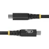 StarTech.com 2 m (6 pėd.) USB4 laidas, 20 Gbps, USB-IF sertifikuotas USB-C laidas, 240 W PD EPR, 4K 120 Hz DP 1.4, TPE apvalkalas, juodas USB-C laidas