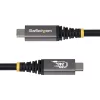 StarTech.com 50 cm (1,6 pėd.) USB4 laidas, 80 Gbps, USB-IF sertifikuotas USB-C laidas, 240 W PD, 8K 120 Hz / 4K 240 Hz DP2.1 DP80, TPE apvalkalas, suderinamas su Thunderbolt 4 – juodas USB-C laidas