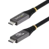 StarTech.com 1 m (3 pėdų) USB4 laidas, 80 Gbps, USB-IF sertifikuotas USB-C laidas, 240 W PD, 8K 120 Hz/4K 240 Hz DP2.1 DP80, TPE apvalkalas, suderinamas su Thunderbolt 4 - juodas USB-C laidas