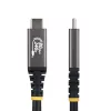StarTech.com 1 m (3 pėdų) USB4 laidas, 80 Gbps, USB-IF sertifikuotas USB-C laidas, 240 W PD, 8K 120 Hz/4K 240 Hz DP2.1 DP80, TPE apvalkalas, suderinamas su Thunderbolt 4 - juodas USB-C laidas