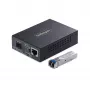 StarTech.com Gigabit Ethernet vario-į-šviesolaidį keitiklis, SM LC, 40 km, 10/100/1000 Mbps, RJ45 į LC, pilnai metalinis, 9K Jumbo kadrai, TAA atitinkantis