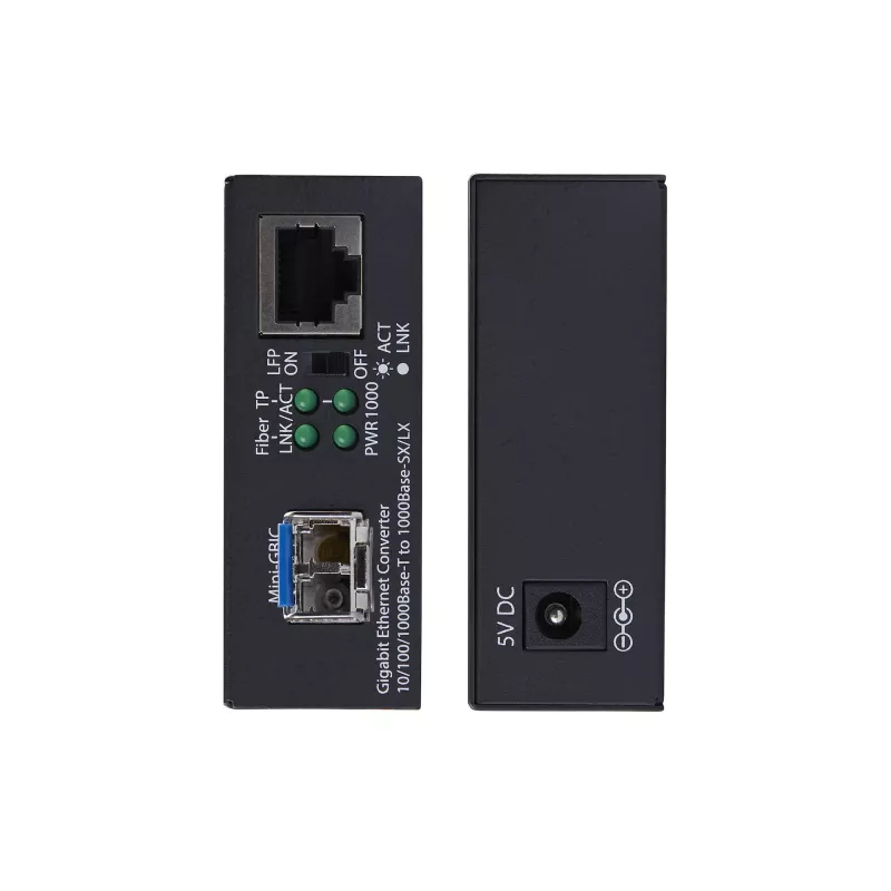 StarTech.com Gigabit Ethernet vario-į-šviesolaidį keitiklis, SM LC, 40 km, 10/100/1000 Mbps, RJ45 į LC, pilnai metalinis, 9K Jumbo kadrai, TAA atitinkantis