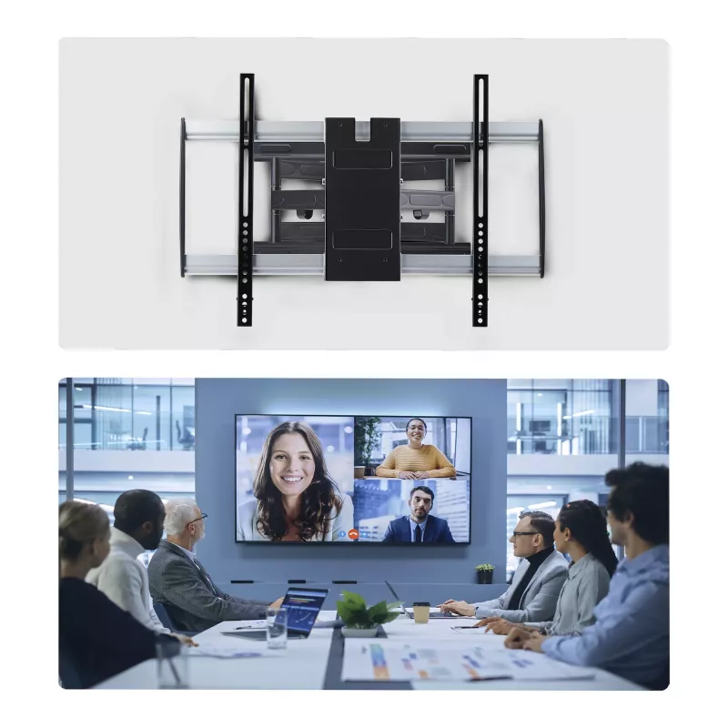 StarTech.com itin plonas lankstus televizoriaus sieninis laikiklis iki 65 colių ir 99 svarų/45 kg plokščiaekraniams, VESA 600x400, TAA atitinkantis plonas laikiklis