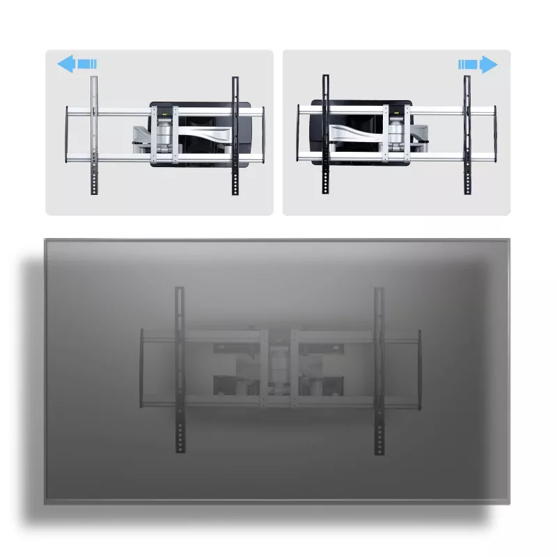 StarTech.com Heavy-Duty Articulating TV Wall Mount for up to 100-inch and 187.4lb/85kg plokščias Screens, VESA 800x500, Low-Profile Bracket, TAA-Compliant