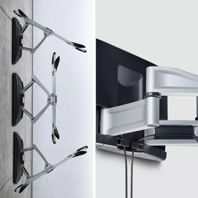 StarTech.com Heavy-Duty Articulating TV Wall Mount for up to 100-inch and 187.4lb/85kg plokščias Screens, VESA 800x500, Low-Profile Bracket, TAA-Compliant