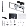 StarTech.com Heavy-Duty Articulating TV Wall Mount for up to 100-inch and 187.4lb/85kg plokščias Screens, VESA 800x500, Low-Profile Bracket, TAA-Compliant