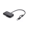 StarTech.com USB-C/USB-A į M.2 NVMe ir 2,5 col./3,5 col. SATA adapteris, 10 Gbps, berankis išorinis SSD kietojo disko skaitytuvas, B+M/M-Key