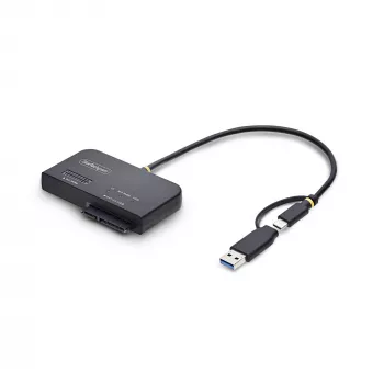 StarTech.com USB-C/USB-A į M.2 NVMe ir 2,5 col./3,5 col. SATA adapteris, 10 Gbps, berankis išorinis SSD kietojo disko skaitytuvas, B+M/M-Key