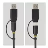 StarTech.com USB-C/USB-A į M.2 NVMe ir 2,5 col./3,5 col. SATA adapteris, 10 Gbps, berankis išorinis SSD kietojo disko skaitytuvas, B+M/M-Key