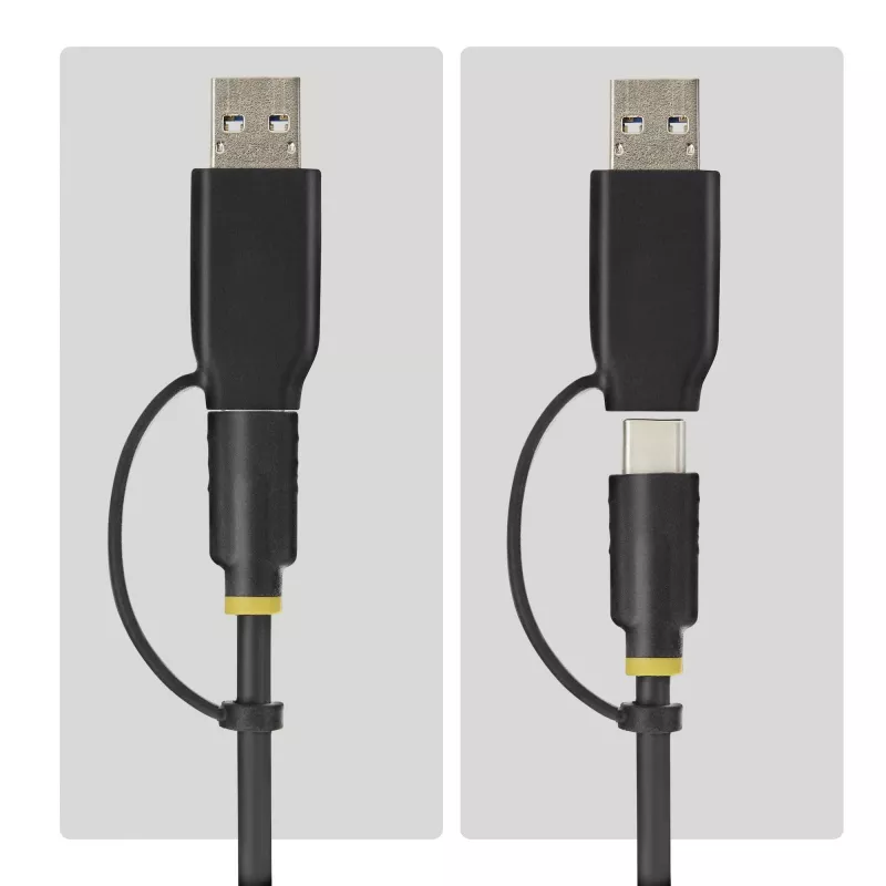 StarTech.com USB-C/USB-A į M.2 NVMe ir 2,5 col./3,5 col. SATA adapteris, 10 Gbps, berankis išorinis SSD kietojo disko skaitytuvas, B+M/M-Key