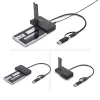 StarTech.com USB-C/USB-A į M.2 NVMe ir 2,5 col./3,5 col. SATA adapteris, 10 Gbps, berankis išorinis SSD kietojo disko skaitytuvas, B+M/M-Key