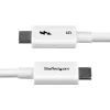 StarTech.com 1,5 pėd. (50 cm) Thunderbolt 5 laidas, 80 Gbps/iki 120 Gbps, 240 W PD, 8K 60 Hz, sertifikuotas Thunderbolt laidas, suderinamas su Thunderbolt 4/USB4/USB-C – baltas