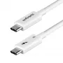 StarTech.com 2,6 pėd. (80 cm) „Thunderbolt 5“ laidas, 80 Gbps / iki 120 Gbps, 240 W PD, 8K 60 Hz, sertifikuotas „Thunderbolt“ laidas, suderinamas su „Thunderbolt 4“ / USB4 / USB-C – baltas