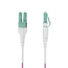 StarTech.com 50 m (164 pėd.) LC į LC (UPC) OM4 daugiamodis šviesolaidinis kabelis, Erika Violet, 50/125 µm, 40 G/100 G, LOMMF/VCSEL, Uniboot šviesolaidinis jungiamasis laidas, OFNR stovo kategorijos