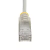 StarTech.com 25 cm pilkas plonas CAT6 eterneto kabelis, be užkliuvimų, 100W PoE, UTP, LSZH, 28AWG gryno vario gija, plonas RJ45 tinklo komutacinis kabelis su įtempimo sumažinimais, individualiai testuotas