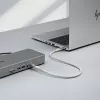 StarTech.com 50 cm (1,6 pėd.) USB4 kabelis, 80 Gbps, USB-IF sertifikuotas USB-C kabelis, 240 W PD, 8K 120 Hz / 4K 240 Hz DP2.1 DP80, TPE apvalkalas, suderinamas su Thunderbolt 4 – baltas USB-C laidas