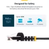 StarTech.com 25 cm purpurinis plonas CAT6 eterneto kabelis, be užkabinimų, 100W PoE, UTP, LSZH, 28AWG gryno vario gijos, plonas RJ45 tinklo komutacinis kabelis su įtempimo sumažinimais, individualiai tikrintas