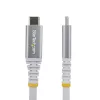 StarTech.com 3m (10 pėd.) USB4 kabelis, 20 Gbps, USB-IF sertifikuotas USB-C laidas, 60 W PD, 4K 120 Hz DP 1.4, TPE apvalkalas, baltas USB-C laidas