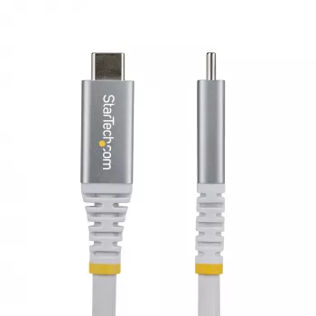 StarTech.com 3m (10 pėd.) USB4 kabelis, 20 Gbps, USB-IF sertifikuotas USB-C laidas, 60 W PD, 4K 120 Hz DP 1.4, TPE apvalkalas, baltas USB-C laidas
