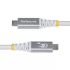 StarTech.com 3m (10 pėd.) USB4 kabelis, 20 Gbps, USB-IF sertifikuotas USB-C laidas, 60 W PD, 4K 120 Hz DP 1.4, TPE apvalkalas, baltas USB-C laidas