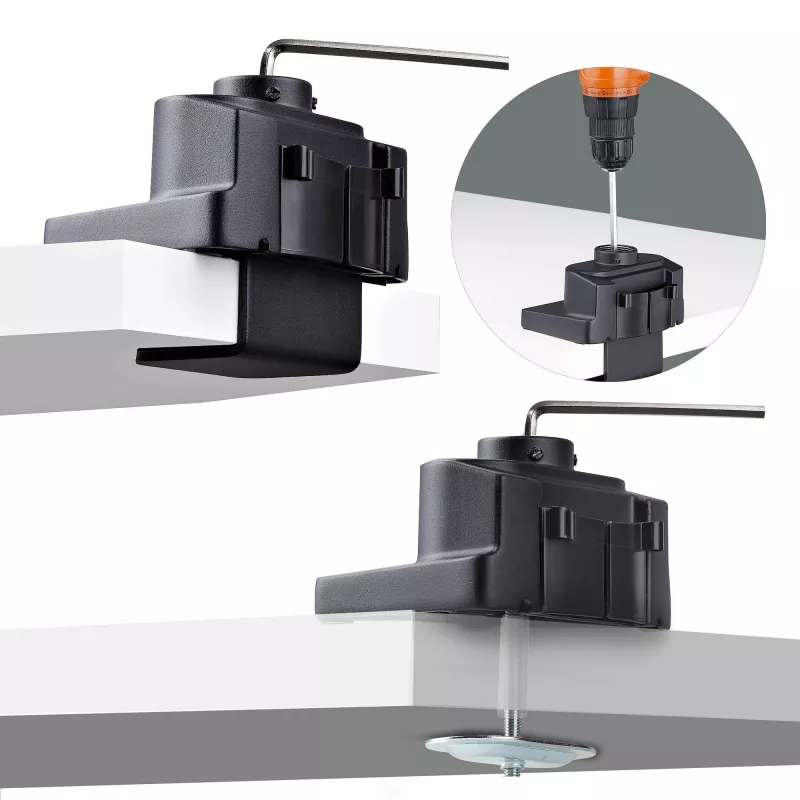 StarTech.com stalinis monitoriaus laikiklis, skirtas iki 40 colių ekranui / 17,6 svaro (8 kg), mechaninė spyruoklinė svirtis, C formos spaustuvas / įvorė, montavimas iš viršaus, nereikalaujantis įrankių reguliavimas