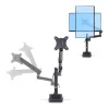 StarTech.com stalinis monitoriaus laikiklis, skirtas iki 40 colių ekranui / 17,6 svaro (8 kg), mechaninė spyruoklinė svirtis, C formos spaustuvas / įvorė, montavimas iš viršaus, nereikalaujantis įrankių reguliavimas