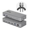 StarTech.com Dual-Monitor USB-C Docking Station, HDMI, 4K 60Hz, 100W Laptop Charging, 1GbE, Driverless, Multi-Monitor Dock For Windows
