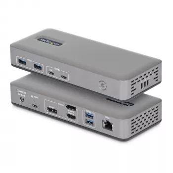 StarTech.com 199UE-USBC-DOCK nešiojamojo kompiuterio dokas / prievadų kopijuoklis Laidinis USB 3.2 Gen 2 (3.1 Gen 2) Type-C Pilka