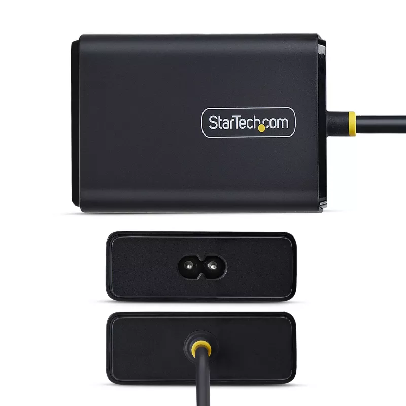 StarTech.com 100W USB-C nešiojamojo kompiuterio įkroviklis su 1,5 m pritvirtintu USB-C laidu, maitinimo adapterio blokas, skirtas Dell, XPS, HP ProBook, MacBook Pro, Microsoft Surface Pro