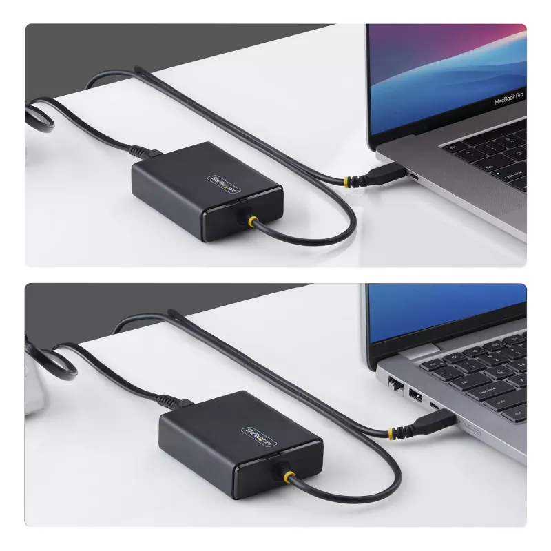 StarTech.com 100W USB-C nešiojamojo kompiuterio įkroviklis su 1,5 m pritvirtintu USB-C laidu, maitinimo adapterio blokas, skirtas Dell, XPS, HP ProBook, MacBook Pro, Microsoft Surface Pro