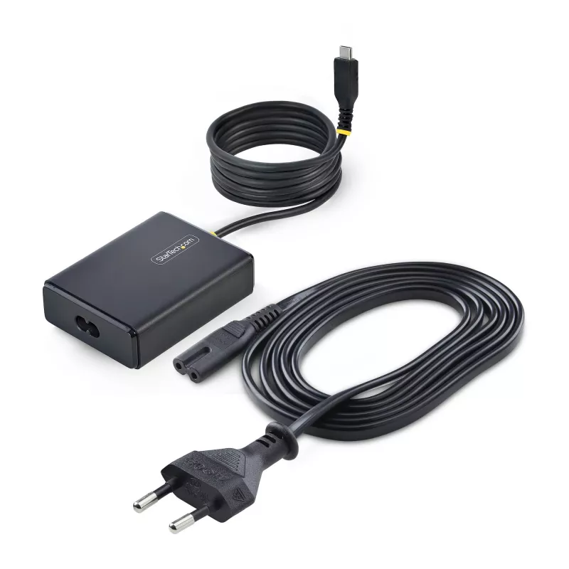 StarTech.com 100W USB-C nešiojamojo kompiuterio įkroviklis su 1,5 m pritvirtintu USB-C laidu, maitinimo adapterio blokas, skirtas Dell, XPS, HP ProBook, MacBook Pro, Microsoft Surface Pro