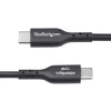 StarTech.com 15 cm USB-A į USB-C įkrovimo kabelis, įkrovimas ir sinchronizavimas, 3 A, USB 2.0, TPE apvalkalas – juodas USB įkrovimo laidas