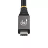 StarTech.com 3 m (10 pėd.) USB4 laidas, 20 Gbps, USB-IF sertifikuotas USB-C laidas, 60 W PD, 4K 120 Hz DP 2.1, TPE apvalkalas, juodas USB-C laidas