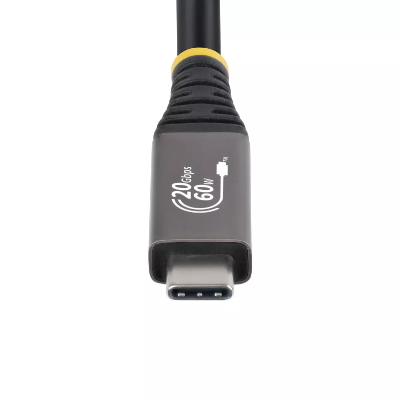 StarTech.com 3 m (10 pėd.) USB4 laidas, 20 Gbps, USB-IF sertifikuotas USB-C laidas, 60 W PD, 4K 120 Hz DP 2.1, TPE apvalkalas, juodas USB-C laidas