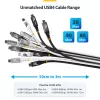 StarTech.com 3 m (10 pėd.) USB4 laidas, 20 Gbps, USB-IF sertifikuotas USB-C laidas, 60 W PD, 4K 120 Hz DP 2.1, TPE apvalkalas, juodas USB-C laidas