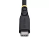 StarTech.com 30 cm USB-C įkrovimo laidas, 60 W (3 A) PD, dvigubo sluoksnio pintas nailono/TPE apvalkalas, tvirtas USB C įkrovimo laidas, USB 2.0 nešiojamojo kompiuterio įkroviklio laidas