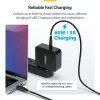 StarTech.com 30 cm USB-C įkrovimo laidas, 60 W (3 A) PD, dvigubo sluoksnio pintas nailono/TPE apvalkalas, tvirtas USB C įkrovimo laidas, USB 2.0 nešiojamojo kompiuterio įkroviklio laidas