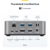 StarTech.com Thunderbolt 5 dokų stotis, DP / HDMI, trijų monitorių dokas iki 4K 144Hz arba dviejų 8K 60Hz, 5x USB prievadai, 140W nešiojamojo kompiuterio įkrovimas