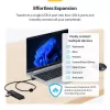 StarTech.com 4-Port USB-A Hub, 5Gbps, Bus Powered, USB-A to 4x USB-A Mini Hub, Extra Long 2ft/61cm Host kabelis, PCR Plastic, Portable Desktop / Laptop USB Hub