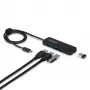 „StarTech.com“ 4 prievadų USB-C šakotuvas, 5 Gbps, maitinamas per magistralę, USB-C į 4x USB-A mini šakotuvas, ypač ilgas 2 pėdų/61 cm prijungimo laidas, PCR plastikas, nešiojamasis staliniams / nešiojamiesiems kompiuteriams skirtas USB šakotuvas