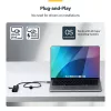 „StarTech.com“ 4 prievadų USB-C šakotuvas, 5 Gbps, maitinamas per magistralę, USB-C į 4x USB-A mini šakotuvas, ypač ilgas 2 pėdų/61 cm prijungimo laidas, PCR plastikas, nešiojamasis staliniams / nešiojamiesiems kompiuteriams skirtas USB šakotuvas