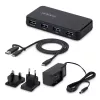 StarTech.com 4-Port USB-A Hub, 5Gbps, Self-Powered, 2-in-1 USB-C and USB-A Host kabelis, 1x BC 1.2 Charging Port, 24W maitinimo adapteris Included, MacBook and Windows