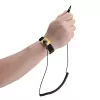 StarTech.com Antistatic Wrist Strap with Grounding kabelis, ESD Safe Band with 5ft / 1.5m Detachable Cord, Prevent Electrostatic Discharge, Adjustable Fit, TAA