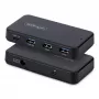 StarTech.com 4 prievadų USB-C ir USB-A šakotuvas, 5 Gbps, su maitinimu, 2-in-1 USB-C ir USB-A prijungimo kabelis, 1x USB-C ir 3x USB-A (1x BC 1.2), pridedamas 36 W maitinimo adapteris