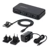 StarTech.com 4 prievadų USB-C ir USB-A šakotuvas, 5 Gbps, su maitinimu, 2-in-1 USB-C ir USB-A prijungimo kabelis, 1x USB-C ir 3x USB-A (1x BC 1.2), pridedamas 36 W maitinimo adapteris