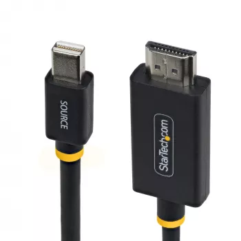 StarTech.com 1 m (3 pėd.) Mini DisplayPort į HDMI adapterio laidas, 4K 60 Hz su HBR3/HDCP 2.3/DPCP, MDP į HDMI 2.0, aktyvus vaizdo keitiklis, Mini DisplayPort staliniam kompiuteriui prie HDMI monitoriaus