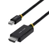 StarTech.com 1 m (3 pėd.) Mini DisplayPort į HDMI adapterio laidas, 4K 60 Hz su HBR3/HDCP 2.3/DPCP, MDP į HDMI 2.0, aktyvus vaizdo keitiklis, Mini DisplayPort staliniam kompiuteriui prie HDMI monitoriaus